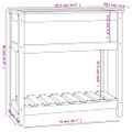 vidaXL Kvetináč s policou medovohnedý 82,5x34,5x81 cm masívna borovica