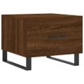 vidaXL Konferenčné stolíky 2 ks hnedý dub 50x50x40 cm kompozitné drevo