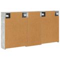 vidaXL Set kabinetov do kúpeľne 3 ks 116 x 16 x 62,5 cm
