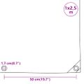 vidaXL Celta čierna 1x2,5 m 650 g/m²