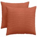 vidaXL Vankúše na pohovku 2 pcs Červenooranžová 45 x 45 cm