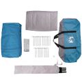 vidaXL Stan pre 3 osoby so strechou Modrá a šedá 320 x 320 x 203 cm