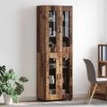 vidaXL Highboard FLORIN 60 x 35 x 182 cm Staré drevo Kompozitné drevo