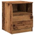 vidaXL Nočné stolíky 2 ks staré drevo 40x40x50 cm kompozitné drevo