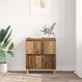 vidaXL Servírovacia skriňa Staré drevo 60 x 35 x 70 cm