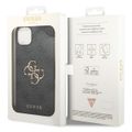 Puzdro Guess pre iPhone 15 6,1" GUHCP15S4GMGGR sivé HC PU koža 4G Metal Logo