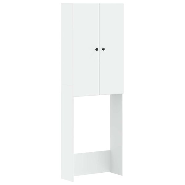 vidaXL Toaletná skriňa BREDA Biela 66 x 25,5 x 190 cm Kompozitné drevo