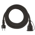 Predlžovací kábel EMOS P01705 guma-neoprén PROFI spojka 5m / 3x 1,5mm / IP44 / čierny