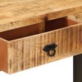 vidaXL Konzolový stolík 110x30x76 cm masívne mangovníkové drevo