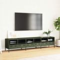 vidaXL TV skrinka olivovozelená 202x39x43,5 cm oceľ valcovaná studena