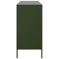 vidaXL Komoda olivovozelená 100,5x39x79 cm oceľ