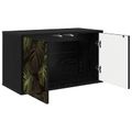 vidaXL Nástenný TV kabinet ELBURG 69 x 33 x 40 cm Čierny dub