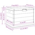 vidaXL Úložná krabica do záhrady Plast 77,5 x 54,5 x 53 cm Antracit