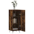 vidaXL Komoda dymový dub 34,5x34x90 cm spracované drevo