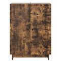 vidaXL Servírovacia skriňa Dymový dub 66 x 34,5 x 90 cm