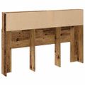 vidaXL Skrinka na čelo postele staré drevo 160x19x103,5 cm komp. drevo