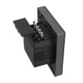 Inteligentný WiFi nástenný spínač SONOFF M5-1C-80 (1-kanálový, do rámu, grafitový)