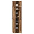 vidaXL Úložný kabinet so policami Staré drevo 30 x 42,5 x 225 cm