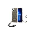 Guess puzdro na iPhone 14 Pro Max 6,7" GUOHCP14XH4STW hnedé HC PC/TPU Print 4G Cord