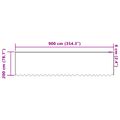 vidaXL Čipková záclona Biela 200 x 900 cm Polyester