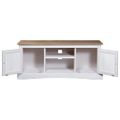 vidaXL TV skrinka biela 120x40x52 cm mexická borovica Corona Range