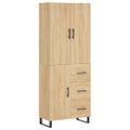 vidaXL Vysoká skrinka dub sonoma 69,5x34x180 cm spracované drevo