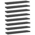 vidaXL Prídavné police 8 ks, sivé 40x10x1,5 cm, drevotrieska