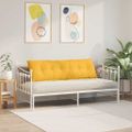 vidaXL Poduška na chrbát Svetložltá 160 x 50 cm Kordúrová tkanina
