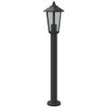 vidaXL Vonkajšie stojace lampy 3 ks čierne 80 cm nehrdzavejúca oceľ