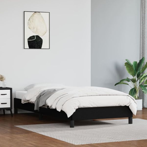 vidaXL Posteľný rám čierny 80x200 cm umelá koža