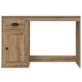 vidaXL Stôl Remeselný dub 50 x 115 x 75 cm Kompozitné drevo