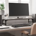 vidaXL Stojan na monitor sivý sonoma 85x23x15,5 cm kompozitné drevo