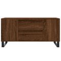 vidaXL Konferenčný stolík hnedý dub 102x44,5x50 cm kompozitné drevo