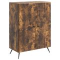 vidaXL Servírovacia skriňa Dymový dub 66 x 34,5 x 90 cm