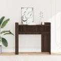 vidaXL Konzolový stolík hnedý dub 100x35x90 cm kompozitné drevo