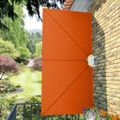 vidaXL Skladacia bočná markíza na terasu, tehlová 300x150 cm