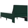 vidaXL Rám postele s matracom s matracmi Tmavozelená 80 x 200 cm Zamat