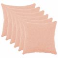 vidaXL Poťah na podložku 6 pcs HEERLEN Ružová 35 x 35 cm Bouclé