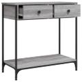 vidaXL Konzolový stolík sivý sonoma 75 x 34,5 x 75 cm kompozitné drevo