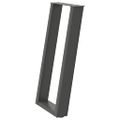 vidaXL Nohy ku konzolovému stolíku v tvare U, 2 ks, antracitové, 38 x (72-73) cm, oceľ