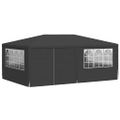 vidaXL Profesionálny párty stan+bočné steny 4x6 m, antracitový 90 g/m²