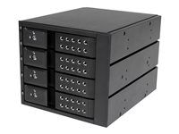 Trayless Hot Swap Mobile Rack Backplane for 3.5in SAS II/SATA III - 6 Gbps HDD (HSB4SATSASBA) - Skladovací mobilný rack - 2.5" - čierna