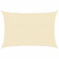 vidaXL Tieniaca plachta 160 g/m², krémová 3x4 m, HDPE