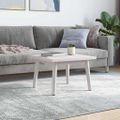 vidaXL Stolová doska biela 60x60x2,5 cm masívna borovica štvorcová