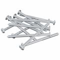 vidaXL Skrutka 1200 ks Strieborná M6 x 85 mm Oceľ