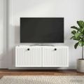 vidaXL Nástenná TV skrinka Biela 78,5 x 31 x 30 cm Kompozitné drevo