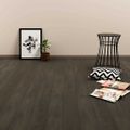 vidaXL Podlaha s click systémom 3,51 m², 4 mm, PVC, tmavohnedá
