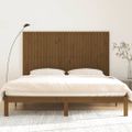 vidaXL Nástenné čelo postele medovohnedé 185x3x110 cm masívna borovica