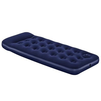 Bestway Semišová nafukovacia posteľ+zabudovaná nožná pumpa 185x76x28cm