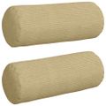 vidaXL Podložkové vankúše 2 pcs Šedá zelená Ø 15 x 40 cm